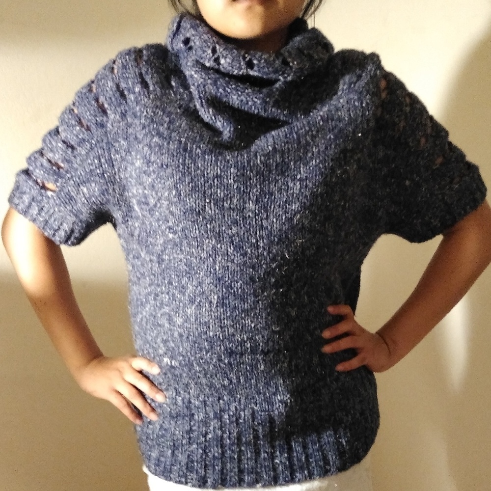 Blue knit tee - Picture 3 of 5
